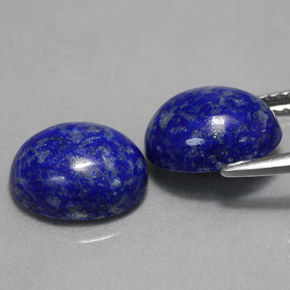 Gemas de lapislázuli azul natural de  ct, corte óvalo, opaco