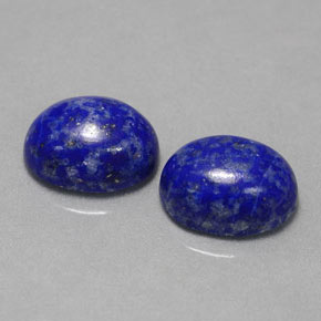 Gemas de lapislázuli azul natural de  ct, corte óvalo, opaco