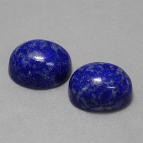 Gemas de lapislázuli azul natural de  ct, corte óvalo, opaco