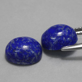 Gemas de lapislázuli azul natural de  ct, corte óvalo, opaco