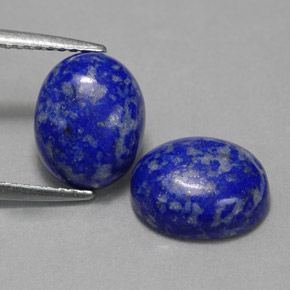 Gemas de lapislázuli azul natural de  ct, corte óvalo, opaco