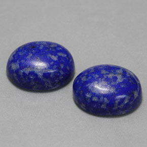 Gemas de lapislázuli azul natural de  ct, corte óvalo, opaco