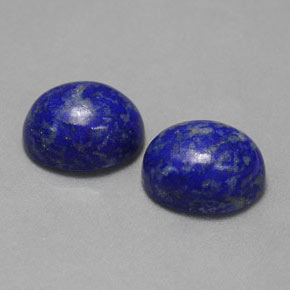 Gemas de lapislázuli azul natural de  ct, corte óvalo, opaco
