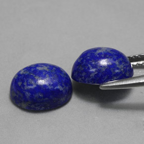 Gemas de lapislázuli azul natural de  ct, corte óvalo, opaco