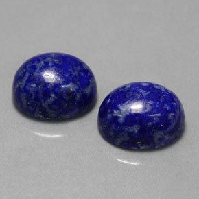 Gemas de lapislázuli azul natural de  ct, corte óvalo, opaco