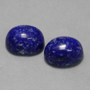 Gemas de lapislázuli azul natural de  ct, corte óvalo, opaco
