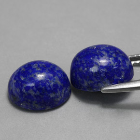 Gemas de lapislázuli azul natural de  ct, corte óvalo, opaco