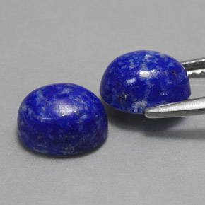 Gemas de lapislázuli azul natural de  ct, corte óvalo, opaco