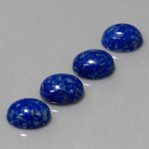 Gemas de lapislázuli azul natural de  ct, corte óvalo, opaco
