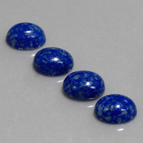 Gemas de lapislázuli azul natural de  ct, corte óvalo, opaco