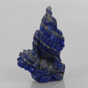 Lapislázuli azul natural de 59,27 ct, forma elegante, opaco