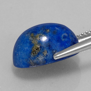 Lapislázuli azul natural de 5,85 ct, corte óvalo, opaco