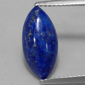 Lapislázuli azul natural de 2,84 ct, marquesa, opaco