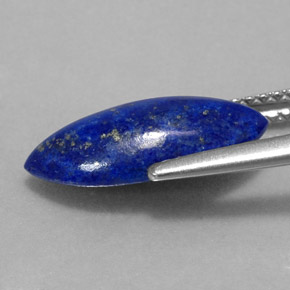 Lapislázuli azul natural de 2,84 ct, marquesa, opaco