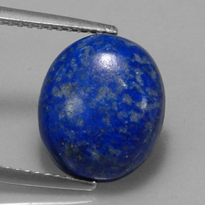 Lapislázuli azul natural de 5,86 ct, corte óvalo, opaco