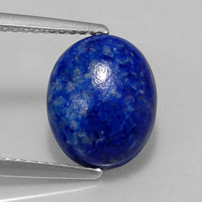 Lapislázuli azul natural de 4,01 ct, corte óvalo, opaco