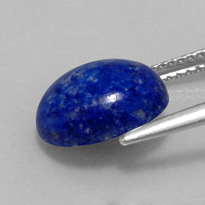 Lapislázuli azul natural de 4,01 ct, corte óvalo, opaco