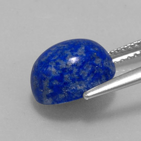 Lapislázuli azul natural de 4,08 ct, corte óvalo, opaco