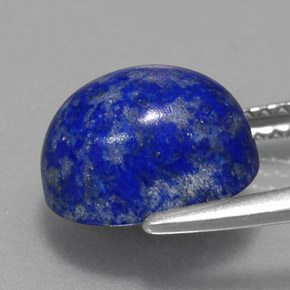 Lapislázuli azul natural de 4,42 ct, corte óvalo, opaco