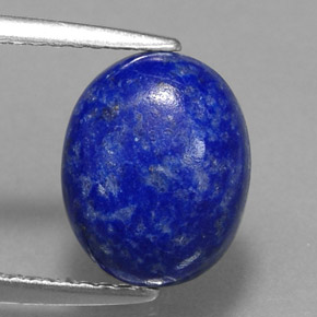 Lapislázuli azul natural de 3,13 ct, corte óvalo, opaco