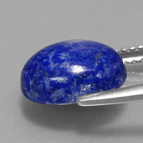 Lapislázuli azul natural de 3,13 ct, corte óvalo, opaco