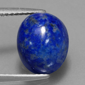 Lapislázuli azul natural de 4,27 ct, corte óvalo, opaco