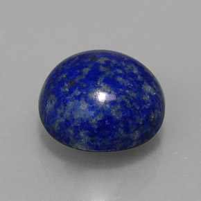 Lapislázuli azul natural de 5,82 ct, corte redondo, opaco