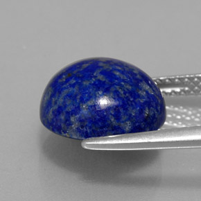 Lapislázuli azul natural de 5,82 ct, corte redondo, opaco