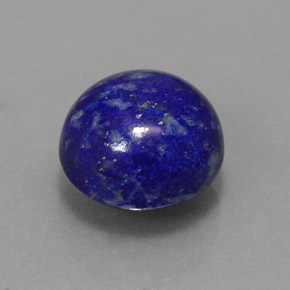 Lapislázuli azul natural de 3,58 ct, corte redondo, opaco