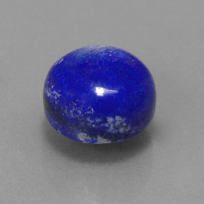 Lapislázuli azul natural de 3,53 ct, corte redondo, opaco
