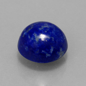 Lapislázuli azul natural de 3,48 ct, corte redondo, opaco