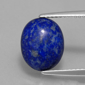 Lapislázuli azul natural de 3,12 ct, corte óvalo, opaco