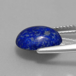 Lapislázuli azul natural de 3,12 ct, corte óvalo, opaco