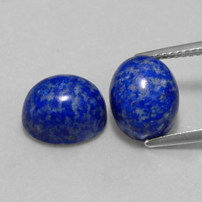 Gemas de lapislázuli azul natural de  ct, corte óvalo, opaco