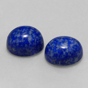 Gemas de lapislázuli azul natural de  ct, corte óvalo, opaco