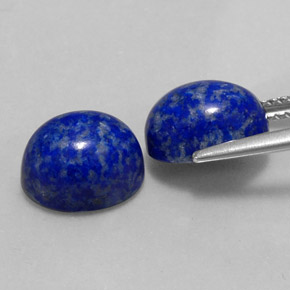 Gemas de lapislázuli azul natural de  ct, corte óvalo, opaco