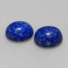 Gemas de lapislázuli azul natural de  ct, corte óvalo, opaco