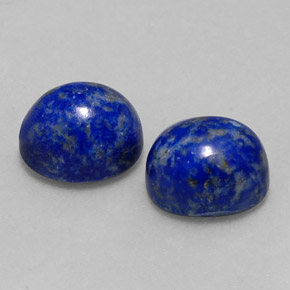 Gemas de lapislázuli azul natural de  ct, corte óvalo, opaco
