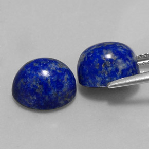 Gemas de lapislázuli azul natural de  ct, corte óvalo, opaco