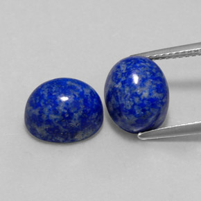 Gemas de lapislázuli azul natural de  ct, corte óvalo, opaco