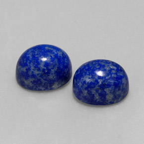 Gemas de lapislázuli azul natural de  ct, corte óvalo, opaco