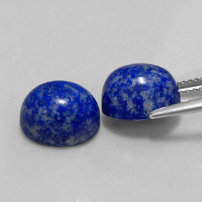 Gemas de lapislázuli azul natural de  ct, corte óvalo, opaco