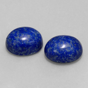 Gemas de lapislázuli azul natural de  ct, corte óvalo, opaco