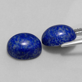 Gemas de lapislázuli azul natural de  ct, corte óvalo, opaco