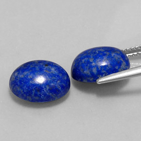 Gemas de lapislázuli azul natural de  ct, corte óvalo, opaco