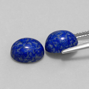 Gemas de lapislázuli azul natural de  ct, corte óvalo, opaco
