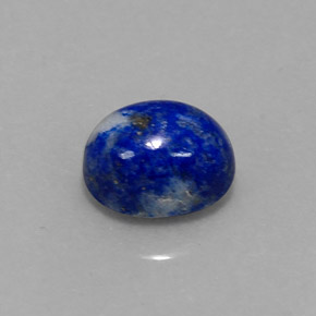 Lapislázuli azul natural de 2,98 ct, corte óvalo, opaco
