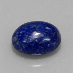 Lapislázuli azul natural de 4,23 ct, corte óvalo, opaco