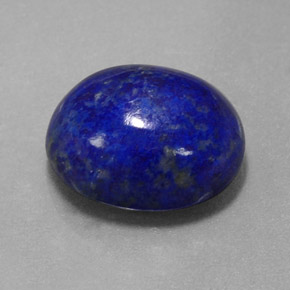 Lapislázuli azul natural de 5,56 ct, corte óvalo, opaco