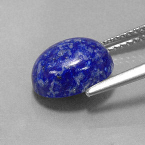 Lapislázuli azul natural de 3,62 ct, corte óvalo, opaco
